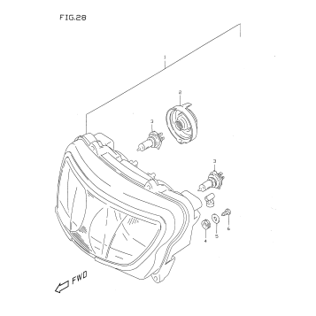 HEADLAMP (MODEL T/V)