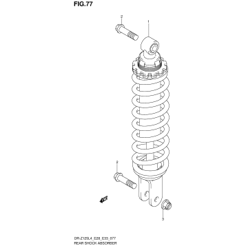 REAR SHOCK ABSORBER (DR-Z125LL4 E33)
