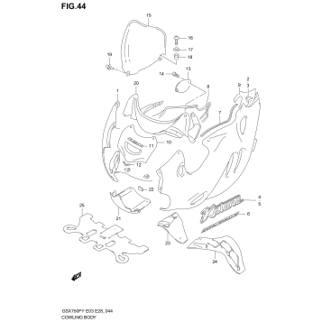 COWLING BODY (MODEL W)