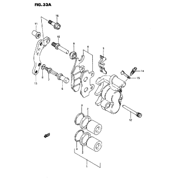 FRONT CALIPER (MODEL M/N/P/R/S)
