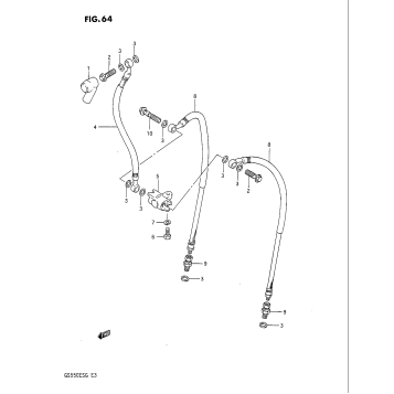 FRONT BRAKE HOSE (MODEL F/G)
