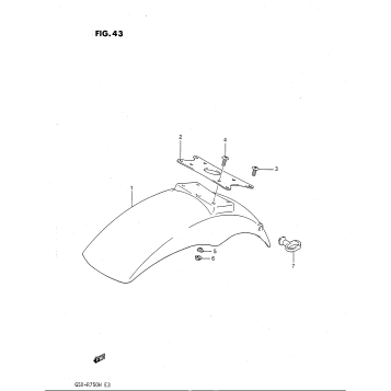 FRONT FENDER (MODEL G)