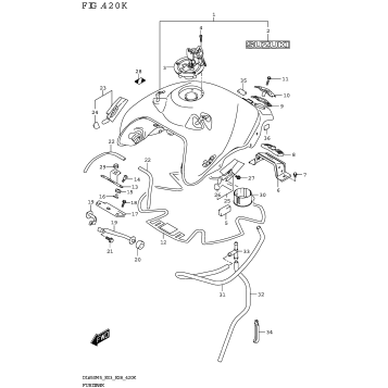FUEL TANK (DL650A:E33)