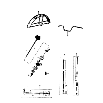 HANDLEBAR DAMPER FRONT FENDER HANDLEBAR CABLES