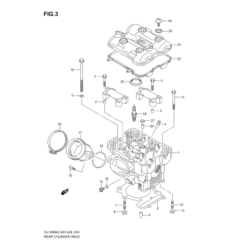 REAR CYLINDER HEAD