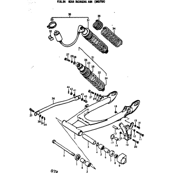 REAR SWINGING ARM (RM370A)