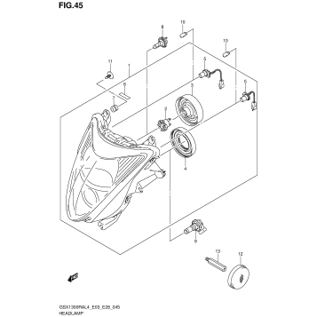 HEADLAMP (GSX1300RAL4 E33)