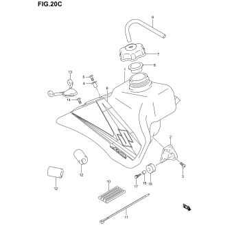 FUEL TANK (MODEL K5)
