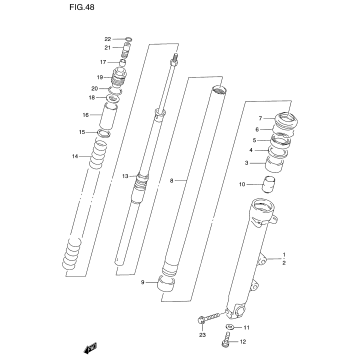 FRONT DAMPER (GSF1200SV/SW/SX/SY)
