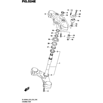 STEERING STEM (DL1000AL9 E28)