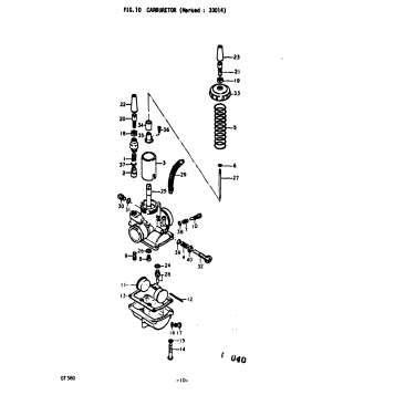 CARBURETOR (MARKED : 33014)