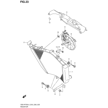 RADIATOR (GSX-R750L4 E03)
