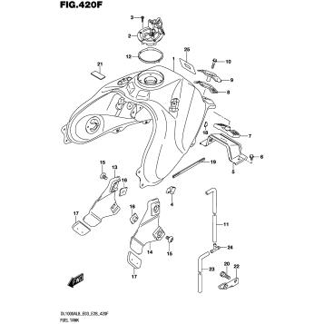 FUEL TANK (DL1000AL8 E33) (FOR YVB,YWW)