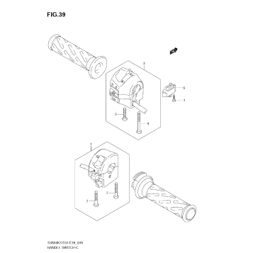HANDLE SWITCH (SV650SK3/SK4/SK5/SK6/SK7/SAK7)