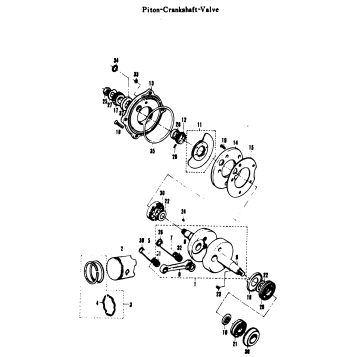 PISTON-CRANKSHAFT-VALVE