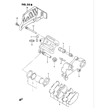 REAR CALIPER (MODEL S)