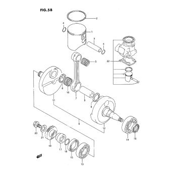 CRANKSHAFT (MODEL P/R)