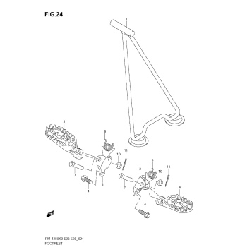 FOOTREST (RM-Z450 K8/K9/L0)