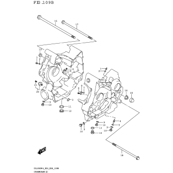 CRANKCASE (2) (DL1050RJ)