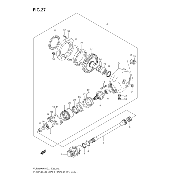 PROPELLER SHAFT/FINAL DRIVE GEAR