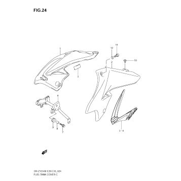 FUEL TANK COVER (MODEL K8)