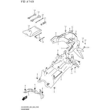 REAR FENDER (DL1050RQ)