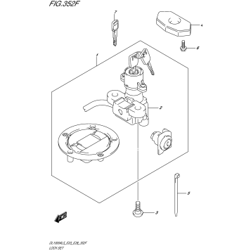 LOCK SET (DL1000AL5 E33)