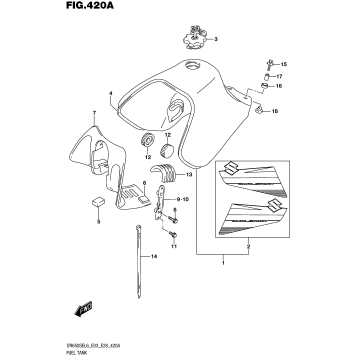 FUEL TANK (DR650SEL6 E03)