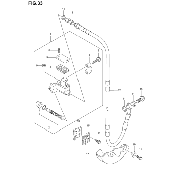 FRONT MASTER CYLINDER (MODEL K2/K3/K4)