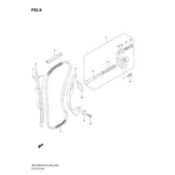 CAM CHAIN (MODEL K5/K6)