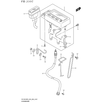 SPEEDOMETER (DR-Z400S:(E03 E33))