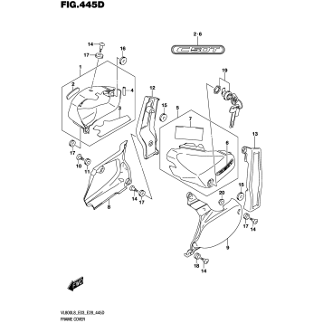 FRAME COVER (VL800TL8 E03)