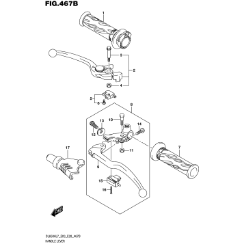 HANDLE LEVER (DL650AL7 E28)