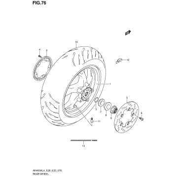 REAR WHEEL (AN400AL4 E33)