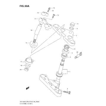 STEERING STEM (MODEL K5/K6/K7/K8)