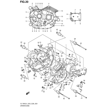 CRANKCASE (VL1500L4 E03)
