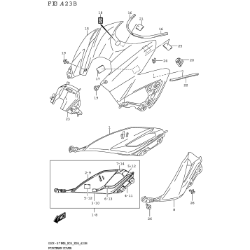 FUEL TANK COVER (GSX-S750Z,GSX-S750ZA)