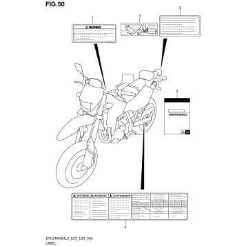 LABEL (DR-Z400SML3 E33)