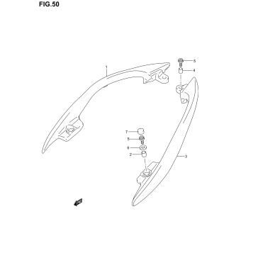PILLION RIDER HANDLE (SIDE)(MODEL K3)