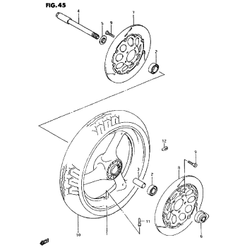 FRONT WHEEL (MODEL P)