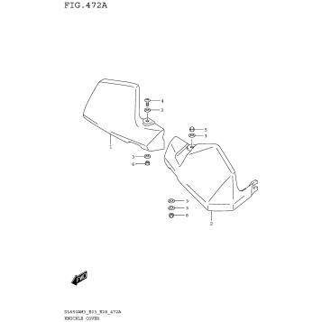 KNUCKLE COVER (DL650XAM3E03)
