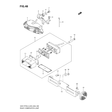 REAR COMBINATION LAMP (E28)