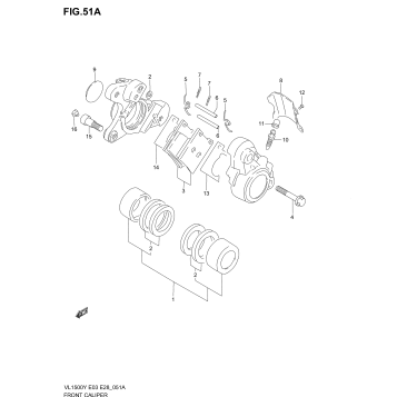 FRONT CALIPER (MODEL X/Y/K1)