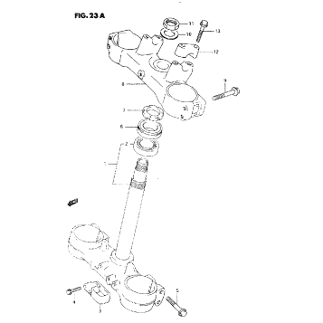 STEERING STEM (MODEL P/R/S)