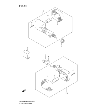 TURNSIGNAL LAMP (MODEL K2/K3)