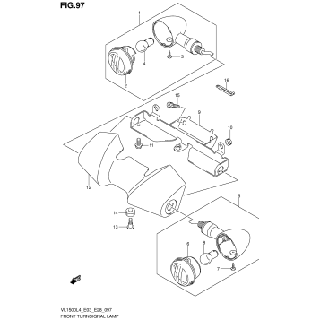FRONT TURNSIGNAL LAMP (VL1500L4 E28)