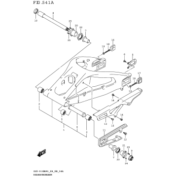 REAR SWINGINGARM (GSX-R1000RA,GSX-R1000RZA)