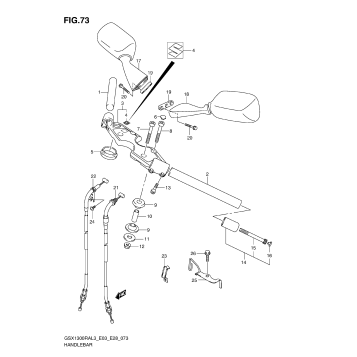 HANDLEBAR (GSX1300RAL3 E33)