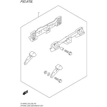 OPTIONAL (SIDE CASE BRACKET SET)