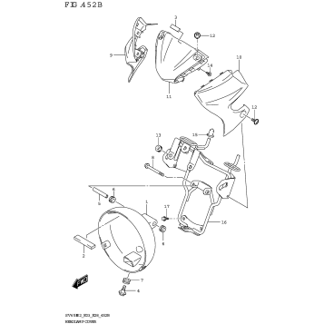 HEADLAMP COVER (SV650,SV650A)